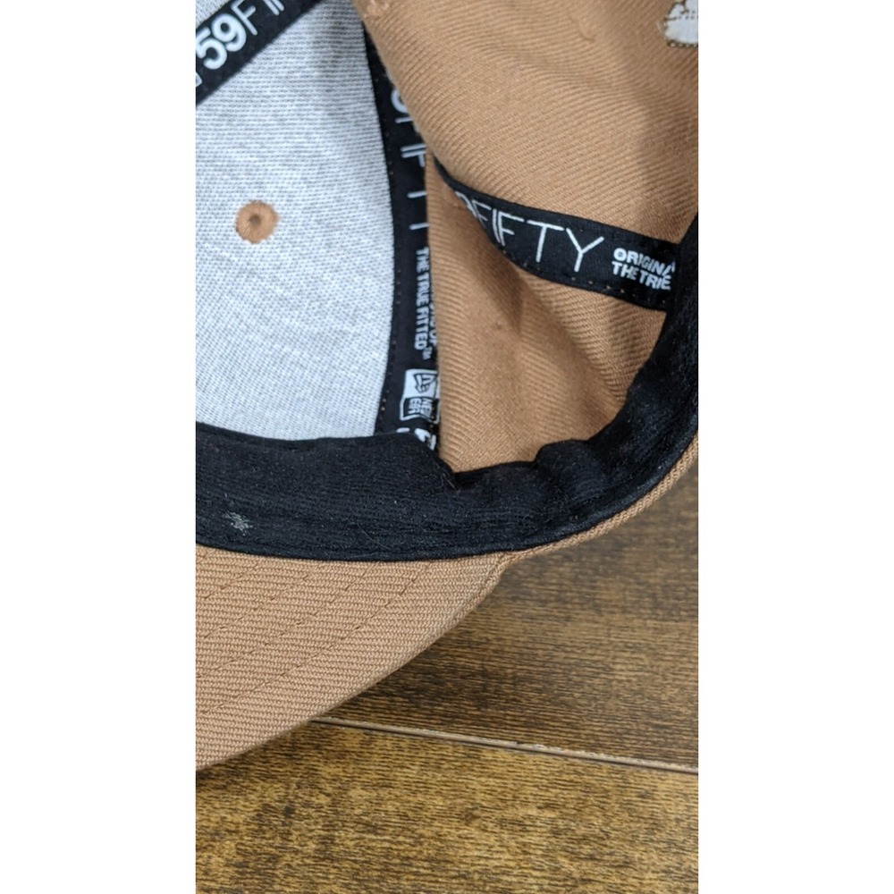 New Era 59FIFTY Florida Marlins Hat 7 3/4 Brown Fitted Cap Suede City Skyline ML - Picture 12 of 16